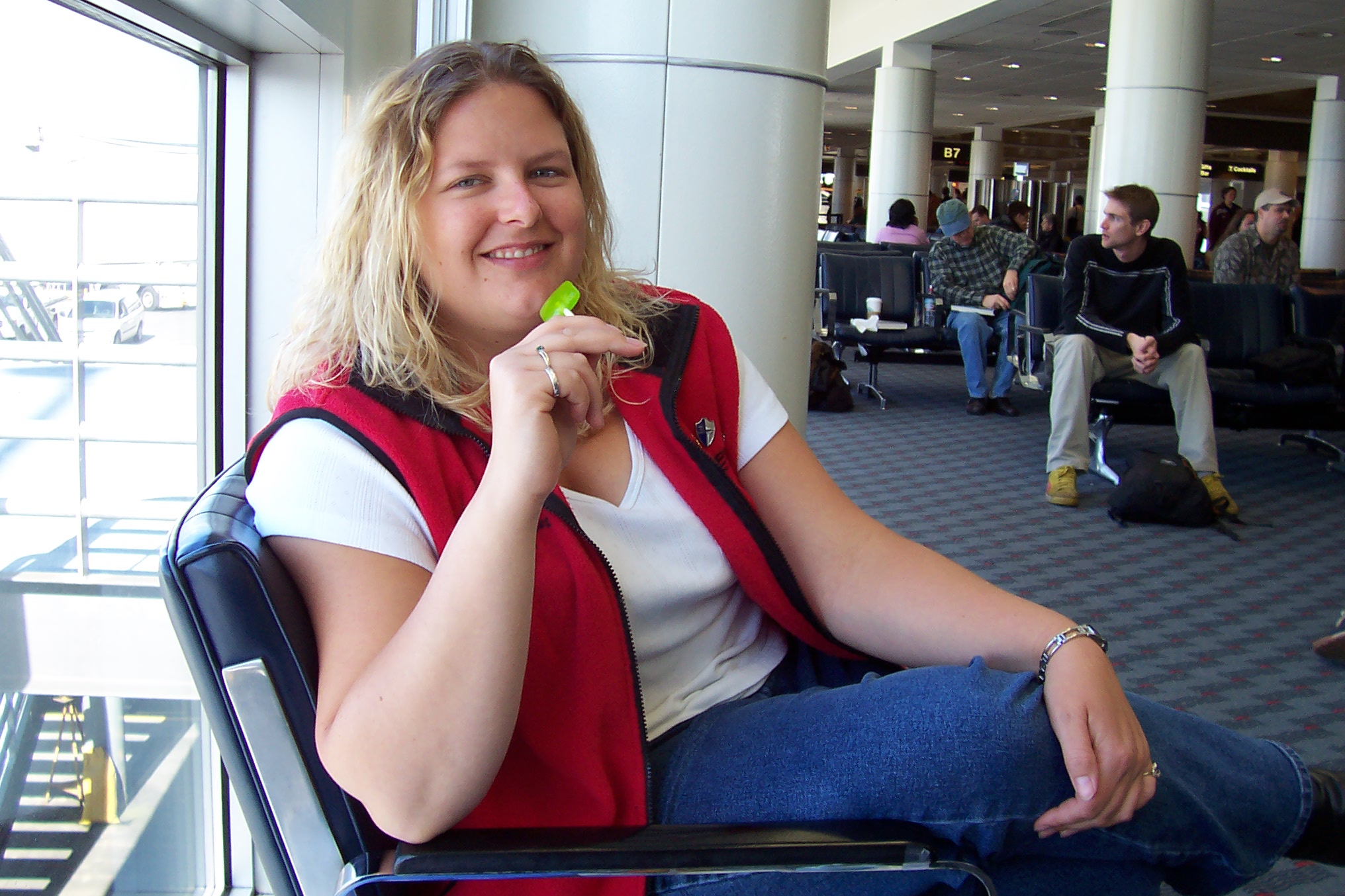 megsattheairportreadytoleave.jpg